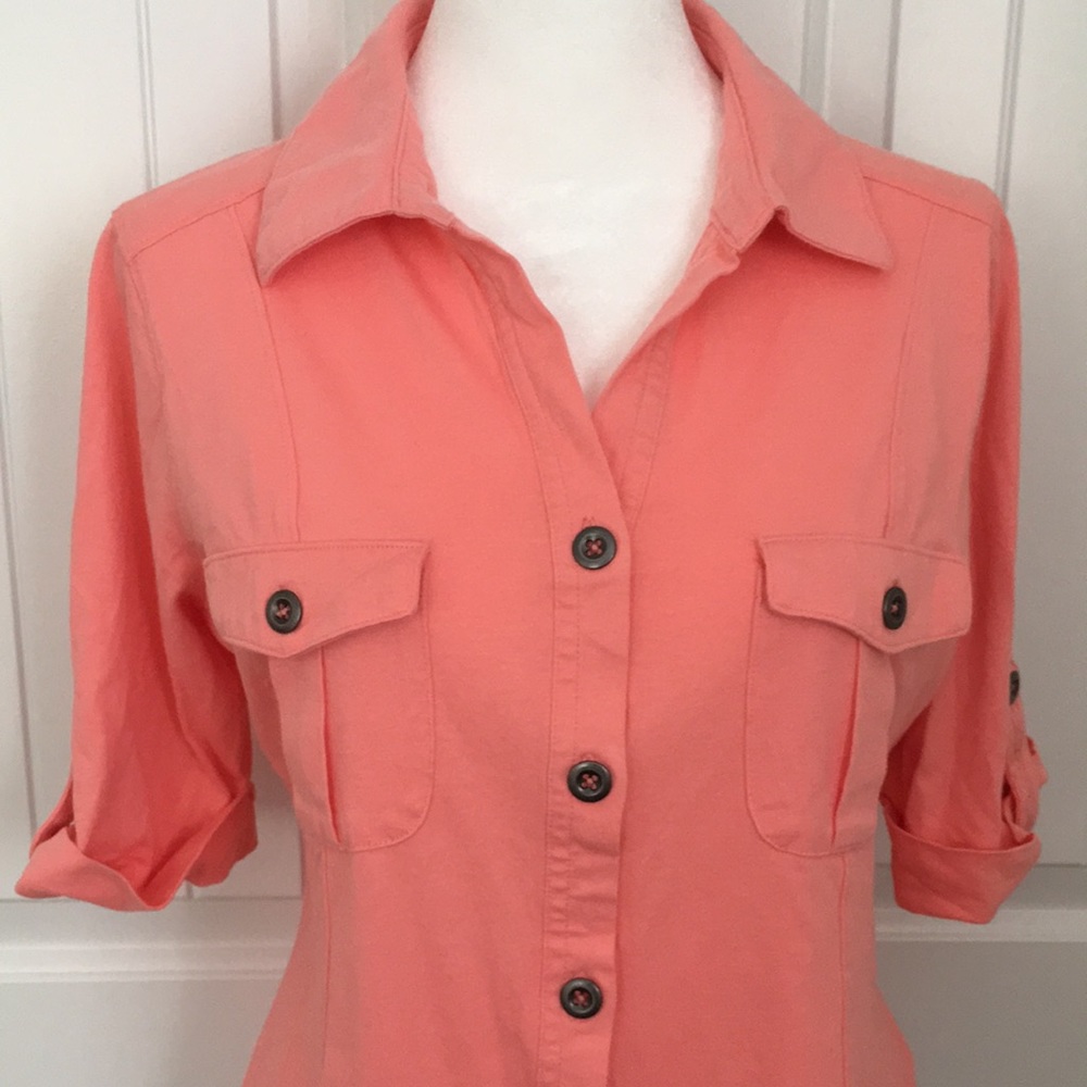 Style & Co. Button Down Top Size Small - Picture 2 of 4